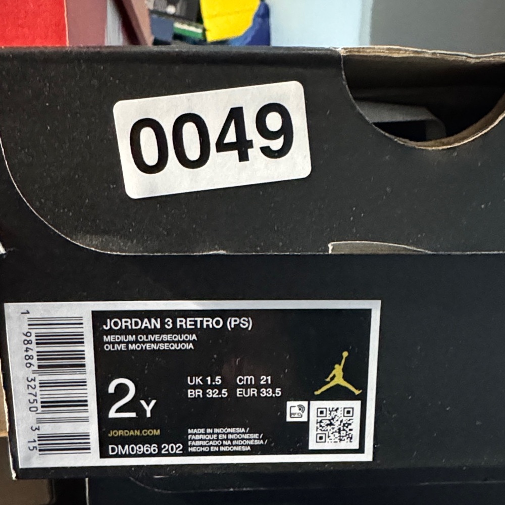 Jordan 3 Retro PS in Olive and Black